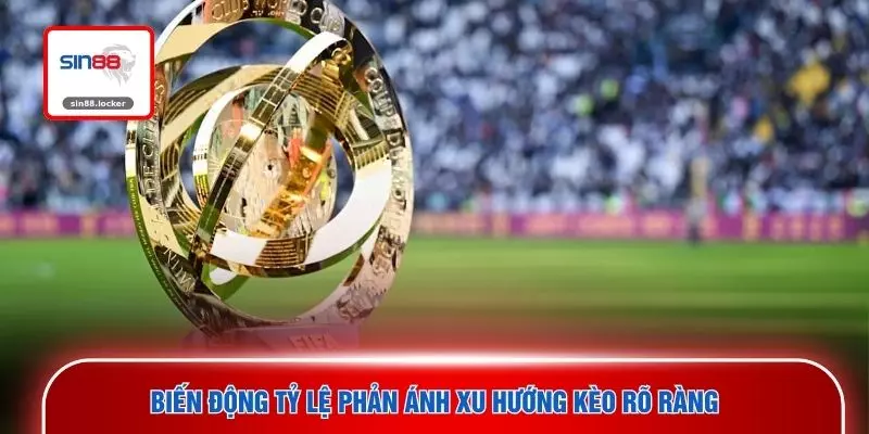 Biến động tỷ lệ phản ánh xu hướng kèo rõ ràng